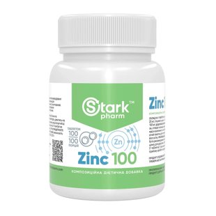 Цинк Stark Pharm Stark Zinc 100 мг – 100 таблеток 100-38-0362989-20 фото