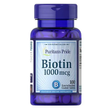 Биотин витамины для волос Puritan's Pride Biotin 1000 мкг 100 капсул 7961 фото