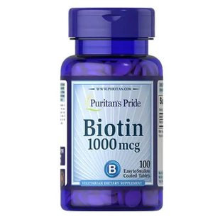 Біотин вітаміни для волосся Puritan's Pride Biotin 1000 мкг 100 капсул 7961 фото