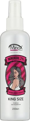 Лосьон-спрей для роста волос и бороды Minox King Size, миноксидил 2% - 200 мл 480146410374 фото