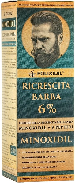 Лосьйон для бороди Folixidil Beard Booster міноксиділ 6%, 60 мл 8032706442770 фото