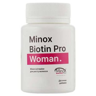 Биотин витамины для женщин Minox biotin pro woman 4820146410213 фото