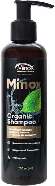 Органічний шампунь від випадіння волосся Minox organic shampoo 4820146410626 фото