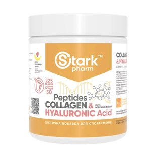 Пептиды коллагена Stark Pharm Collagen Peptides & Hyaluronic Acid - 225g Strawberry Banana (Клубника Банан) 2022-10-1512 фото