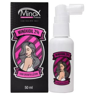 Лосьон против выпадения волос для женщин Minox (миноксидил 2%) 50 мл 4820146410015 фото