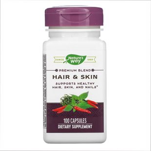 Комплекс для волосся та шкіри Nature's Way Hair & Skin - 100 caps 2022-10-1084 фото