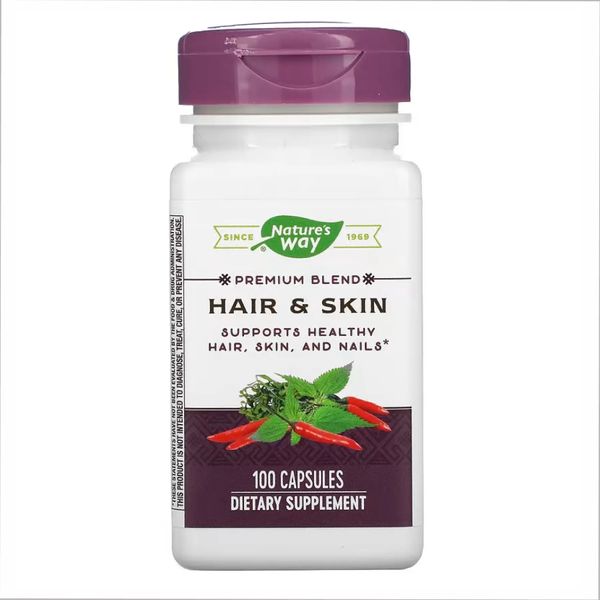 Комплекс для волосся та шкіри Nature's Way Hair & Skin - 100 caps 2022-10-1084 фото