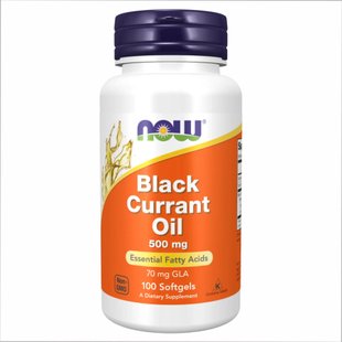 Масло черной смородины Now Foods Black Currant Oil 500mg - 100 sgels 
2022-10-2367 фото