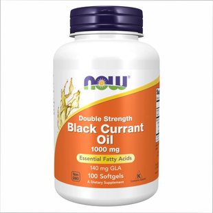 Масло черной смородины Now Foods Black Currant Oil 1000mg - 100 sgels 
2022-10-2368 фото